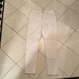 NWoT - Madewell 9” mid rise skinny crop white jeans, 30T